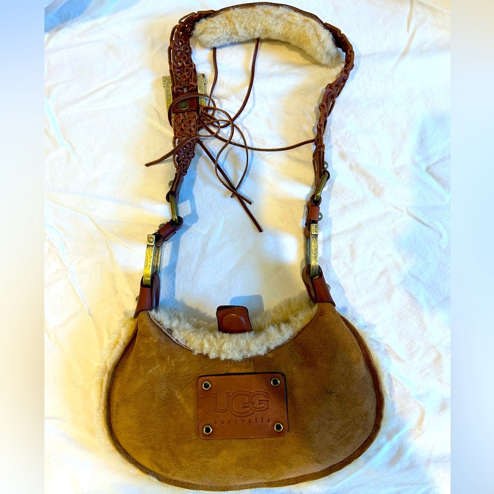 UGG Sherpa and suede bag
